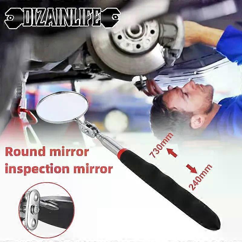360 Inspection Mirror Extendable Telescopic Undercar Inspection Mirror Extend Mechanic Tools Detection Lens for Car Repair Tool