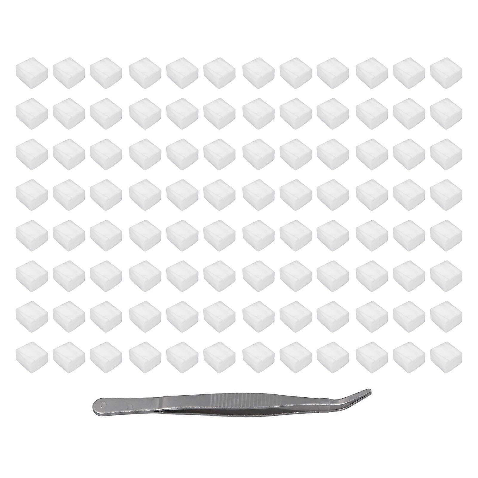96 Pcs Small Wool 0.8x0.8x0.8in Portable High Temperature Resistant Tabletop Fire Pit Ceramic Fiber Wick