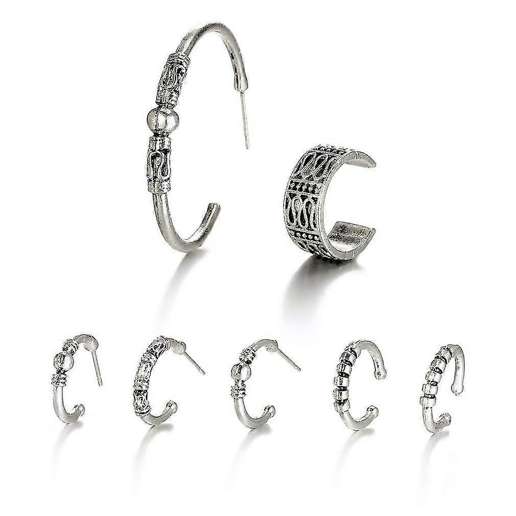 7pcs Earrings Set Alloy Ear Studs Earring Eardrops For Party