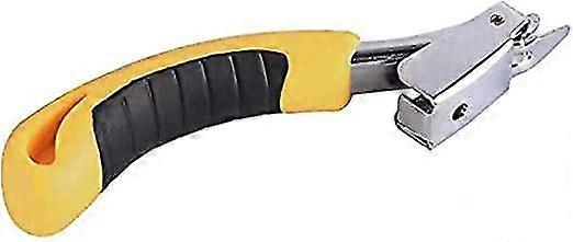 Professional Upholstery Staple Remover with Fast Pulling Action Steel Constructed Metal Tool Rubberized Grip for Easy Staple Extraction