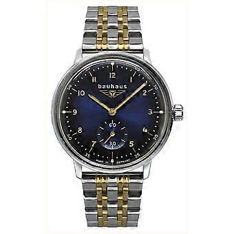 Bauhaus Dessau Men's Analog Quartz Watch with Cowhide Leather Strap 2037M-3