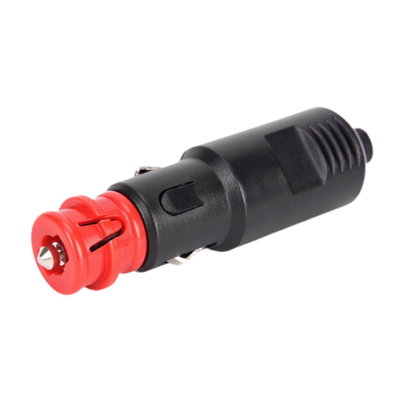 Cigarette Lighter Male Plug Durable Connector 12-24V Socket Plug 8A Plug Adapter