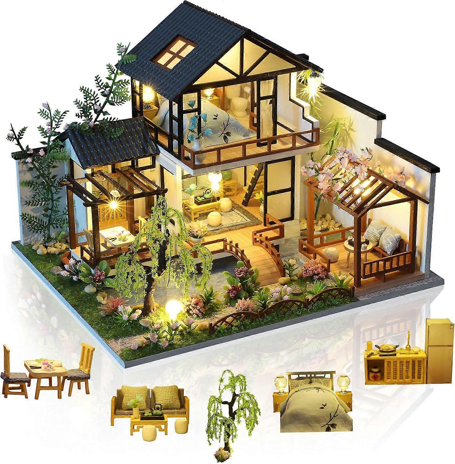 DIY Miniatur Puppenhaus KitBastelgeschenkidee (Orientalische Villa)