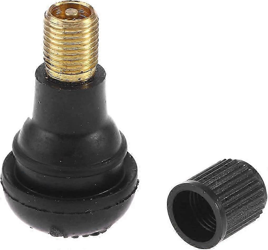 Valve de pneu de voiture Valve automatique en caoutchouc noir 8 pièces