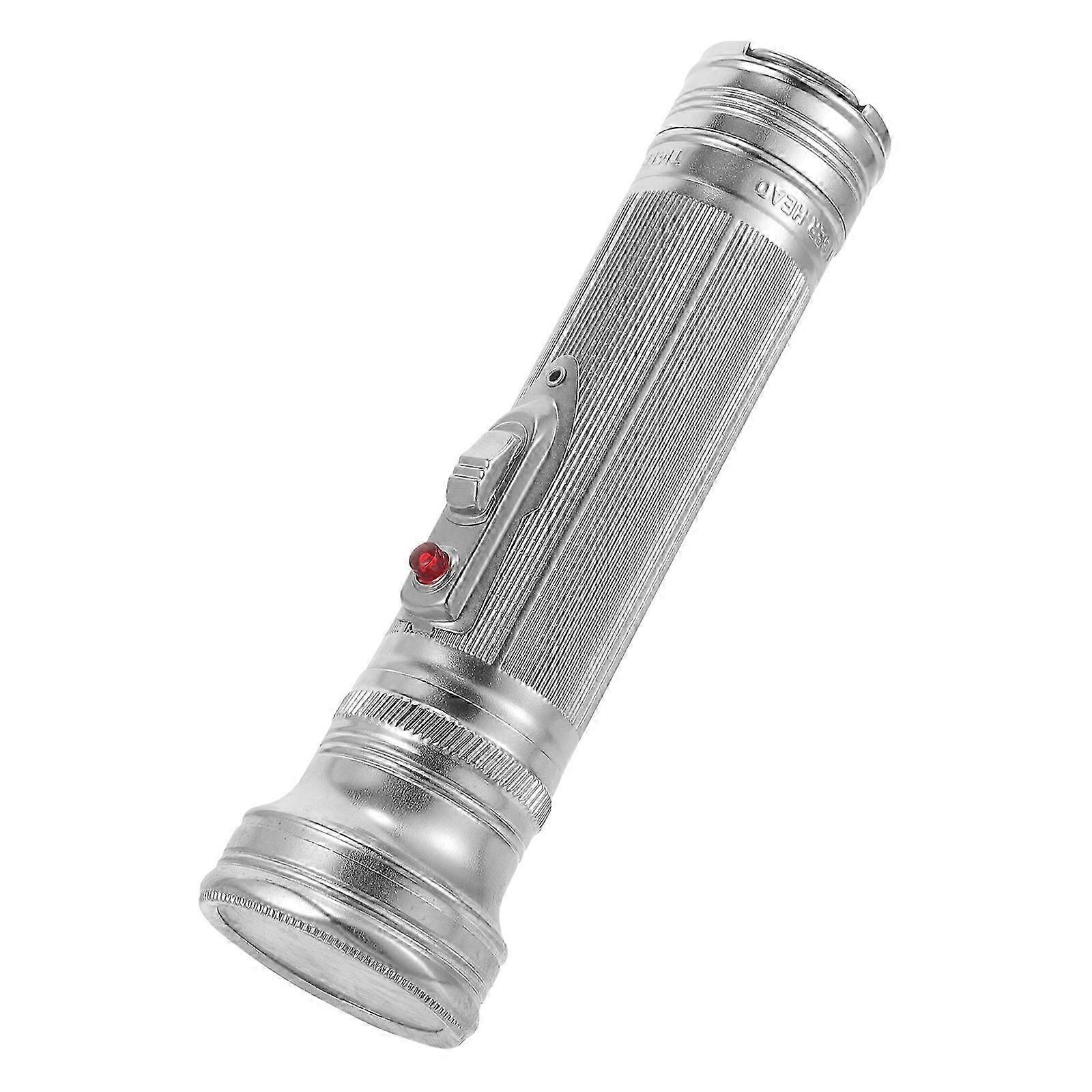 Old-fashioned Flashlight Vintage Metal Flashlight Portable Outdoor Lighting Flashlight