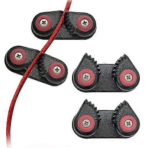 4PCS Kayak Cam Cleat Track Mounted GT Cleat Boat Canoe Sailing Boat Dinghy Aluminum 2 Row Matic Ball Bearing Cam Cleats Fast Entry Kayak Cleats