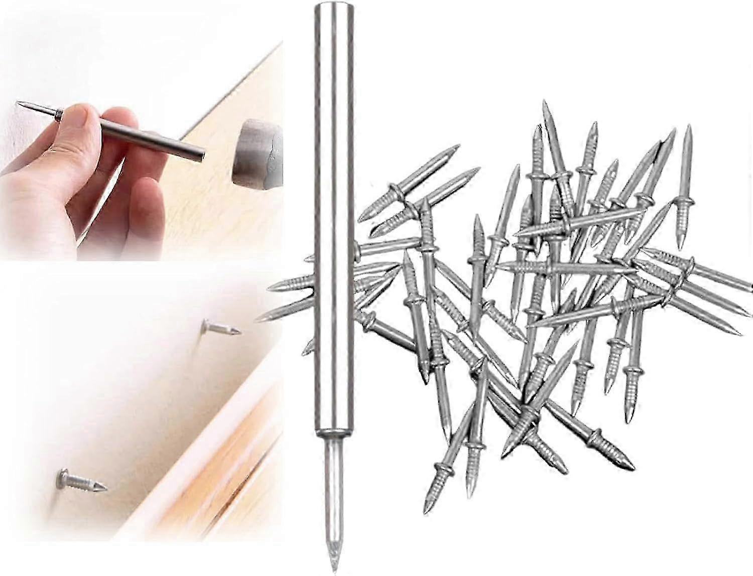 Seamless Threaded Skirting Nails for Solid Wood Baseboards - Durable Nail Construction