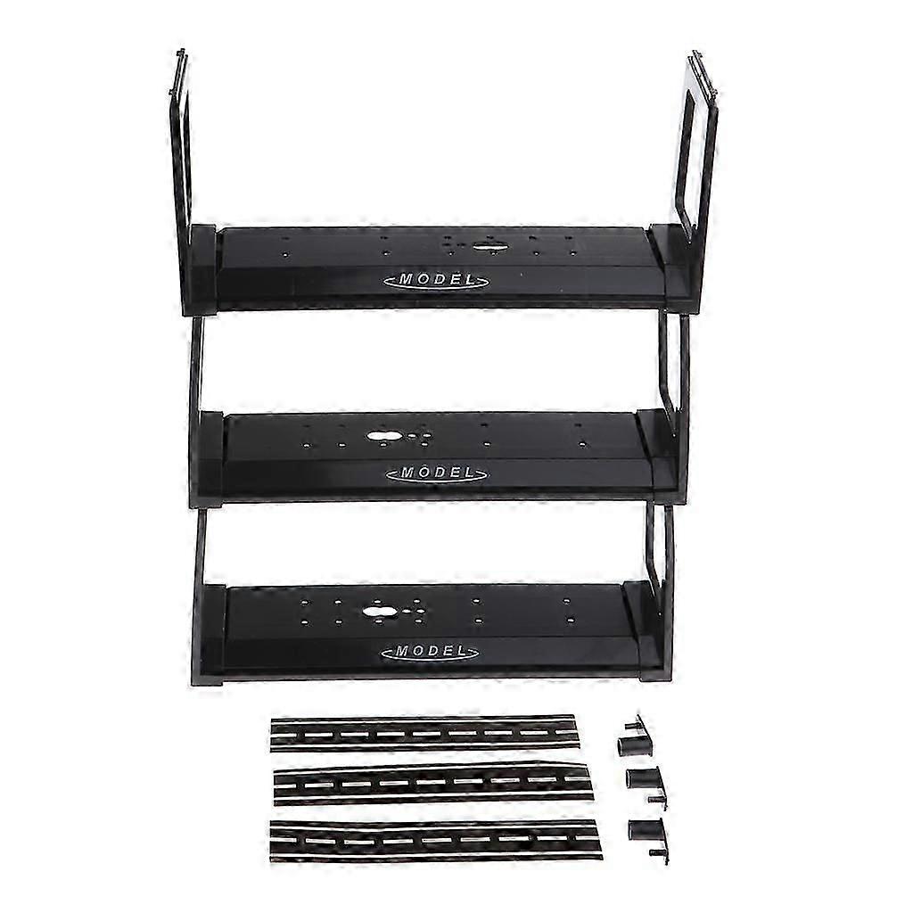 Plastic Toy Car Model Display Show Case Shelf DIY Kits Black