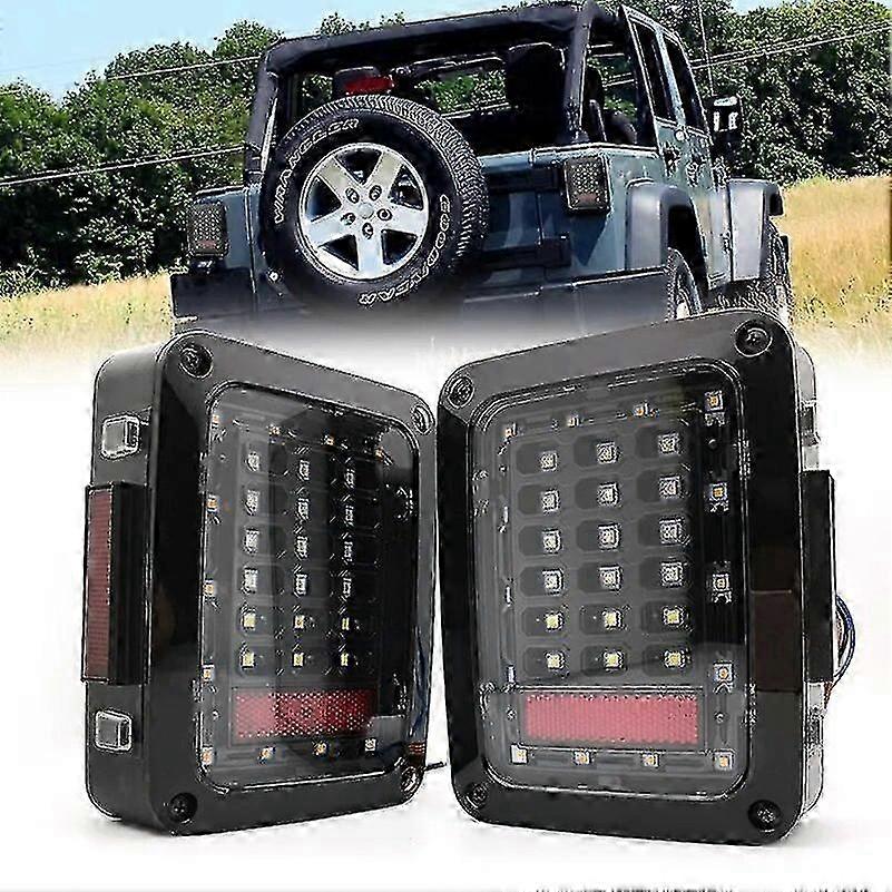2pcs Led Taillight Rear Back Bumper Light Parking Back Up Reverse Brake Tail Light Lamp For 2007~2016. Jeep Wrangler Jk