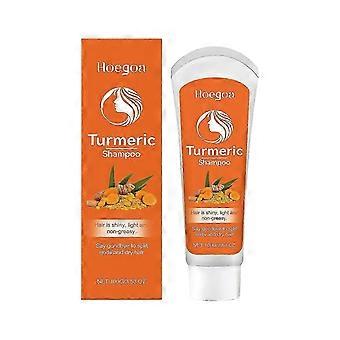 Hoegoa Turmeric Shampoo cleans the scalp moisturizing and nourishing soft dry frizzy smooth repair s