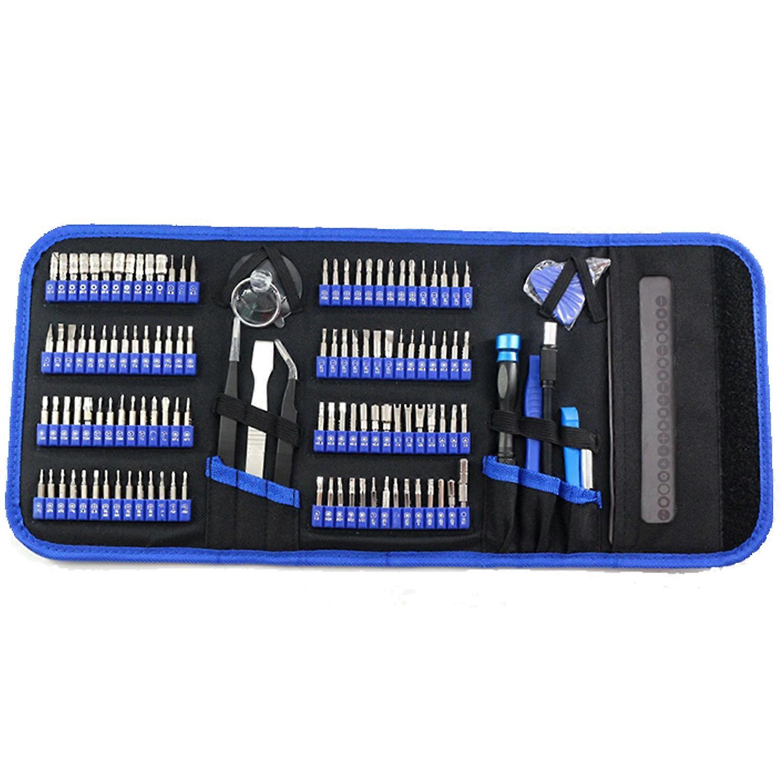 Screwdriver Sets 128-Piece Electronics Precision Screwdriver with 112 Bits Magnetic Repair Tool Kit for MacBook
