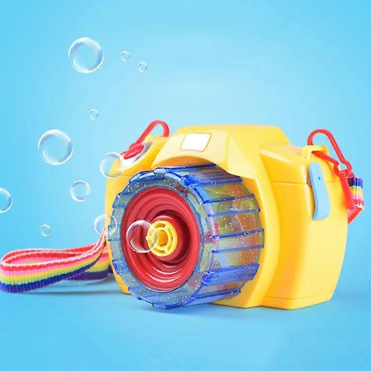 Electric Camera Shaped Flashing Sounding Toy Bubble Machine, Random Color Delivery, Bubble Liquid Not Included