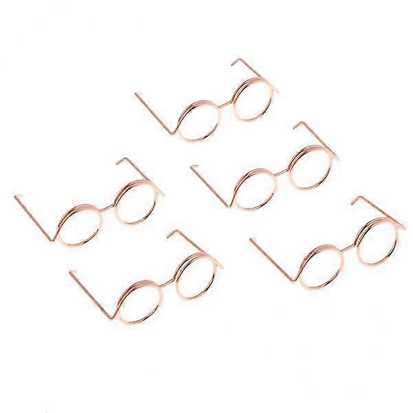 4x 5pcs Eyeglass Shape Paper Clips Suit for Book Marker /Documents Binder Clips 