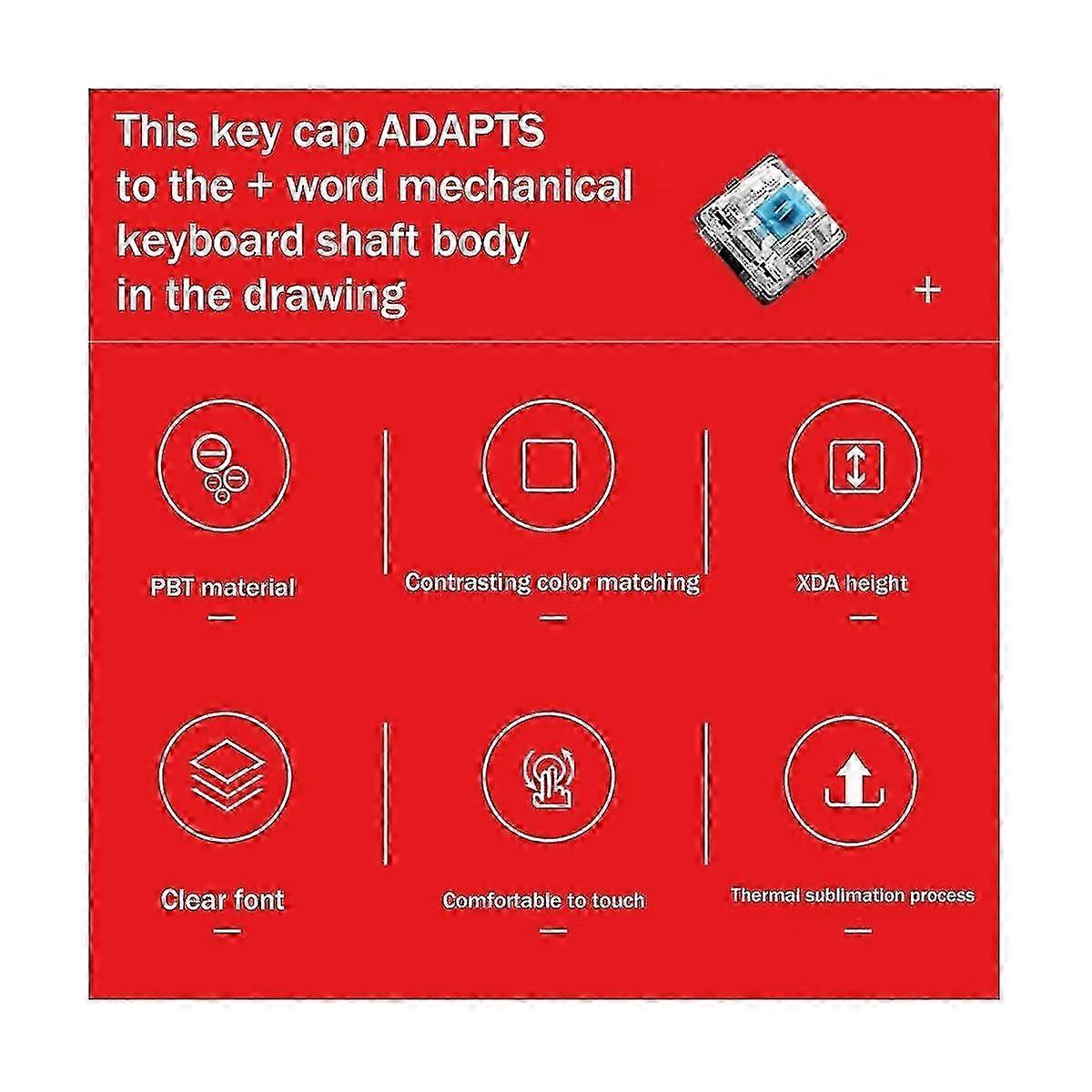 139-key Pbt Keycaps Xda Ball Cap Pbt Split Space Bar Cap -sided Sublimation Keycaps For Most Mechan