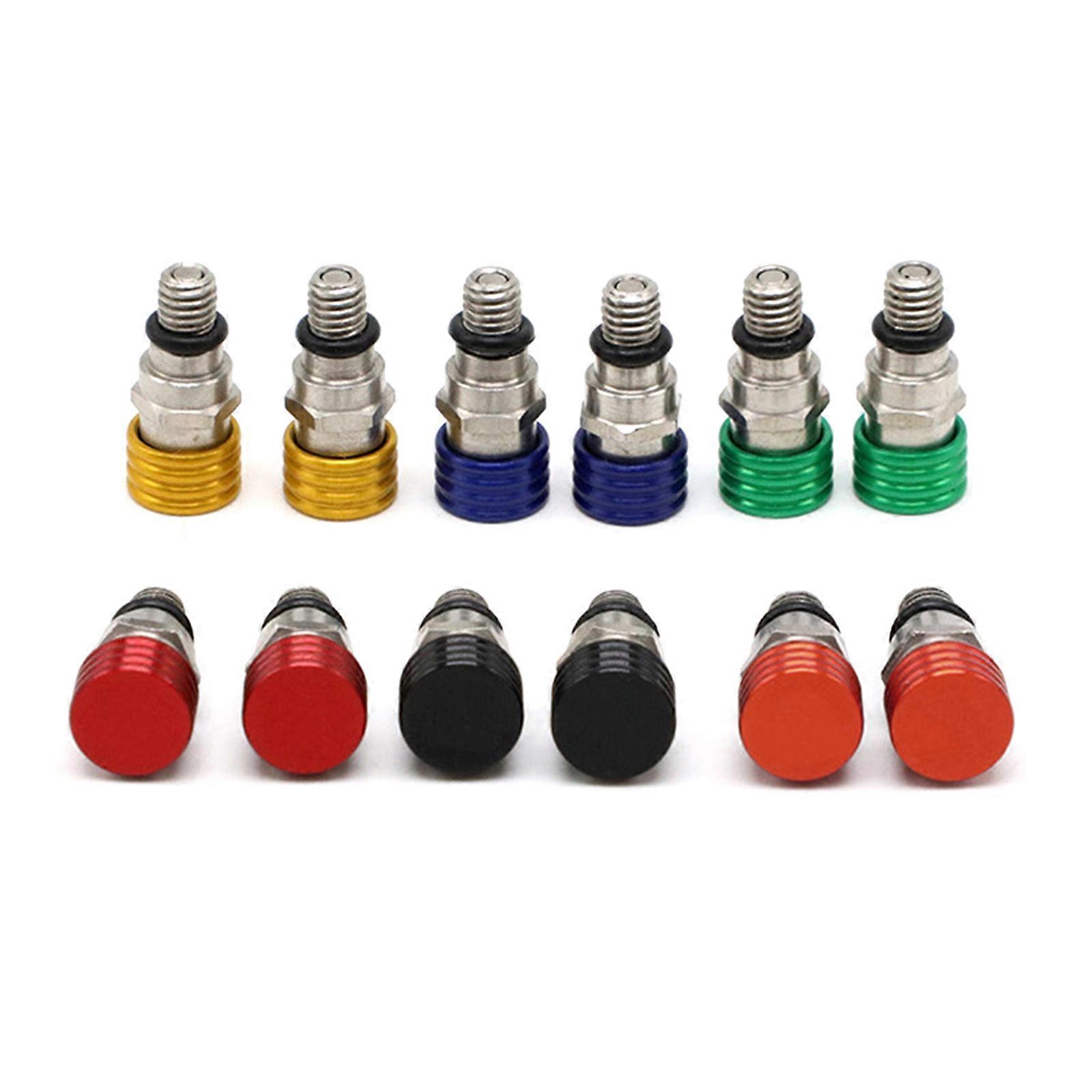 Motorcycle Screw Fork Bleeder Relief for Valve Fork Relief for Valve Front Inverted Shock Absorber Deflation for M.5x0.8  Red
