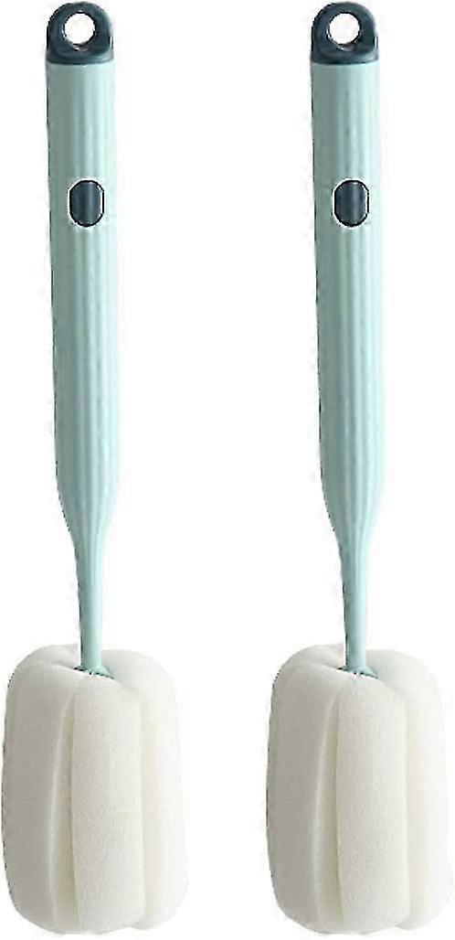 2pcs Soft milk bottle brush-soft and easy to clean,which can effectively remove stains