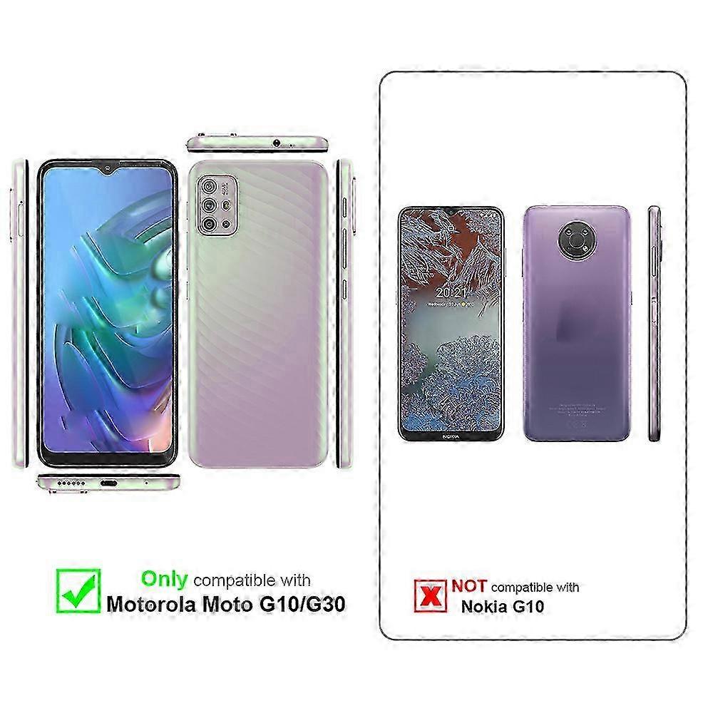 Protective Case for a Certain Brand's MOTO G10 / G30 - Includes Card Slots and Stand Functionality