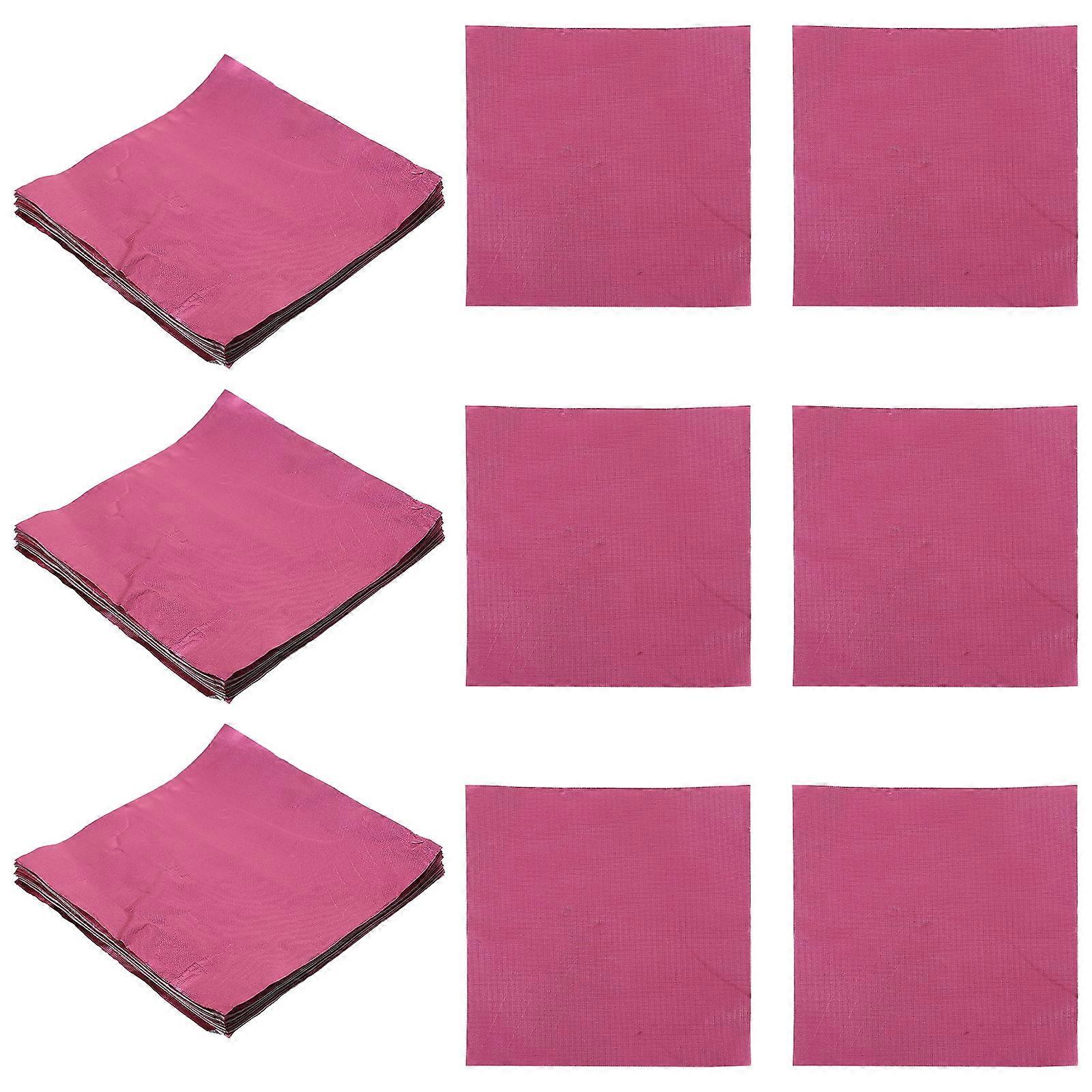 100pcs Pink Embossed Candy Wrapping Papers Food Grade Decorative Wrappers for Baking, Chocolate, Parties, Weddings, and Banquets Easy to Use