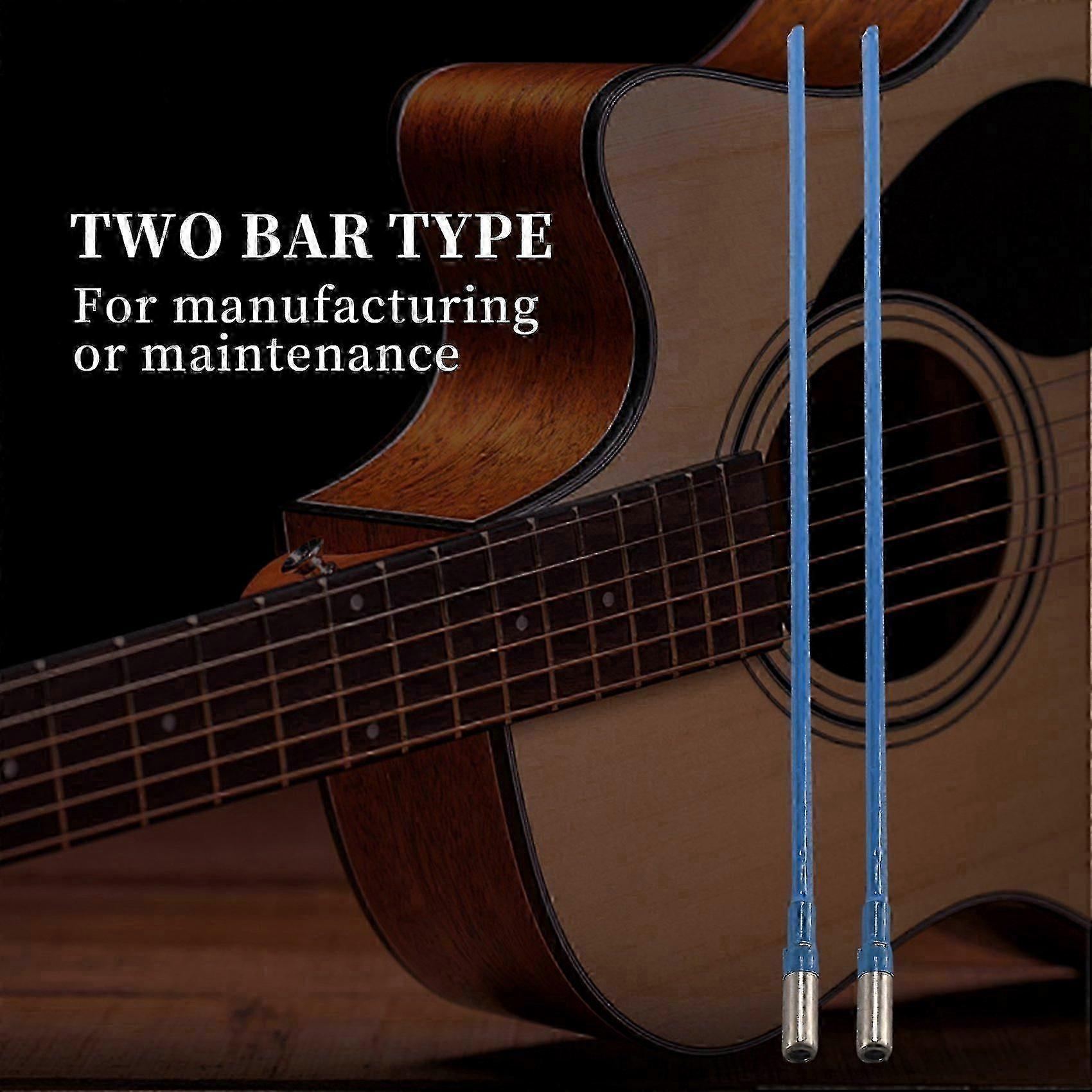 2 قطعة اتجاهين قضيب نوع الغيتار تروس رود الصلب 9 × 440 مم مناسبة لمختلف ماركات القيثارات