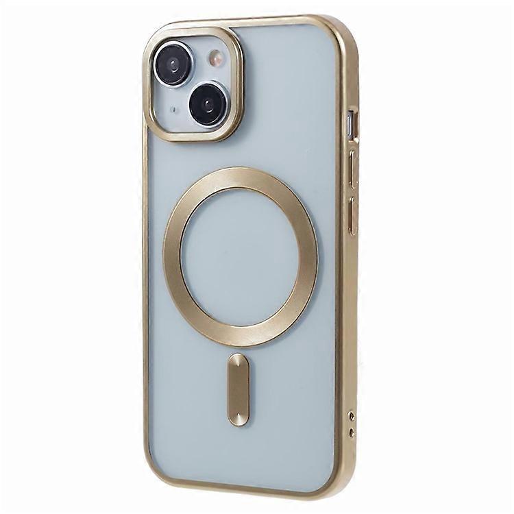 Compatible For iPhone 13 Case Matte TPU Electroplating Phone Cover Compatible with MagSafe