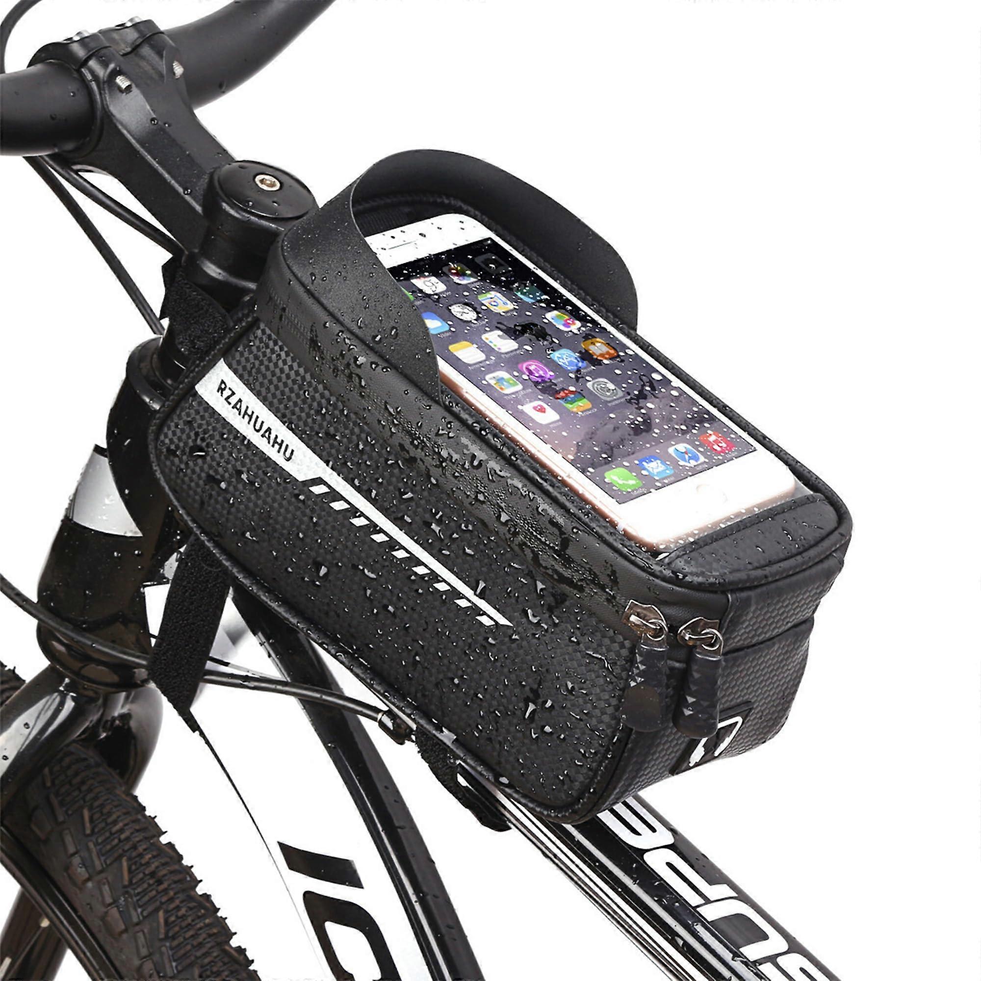 Bicycle Frame Bag with 3D Sun Visor and T Touch Screen for Mountain Bikes