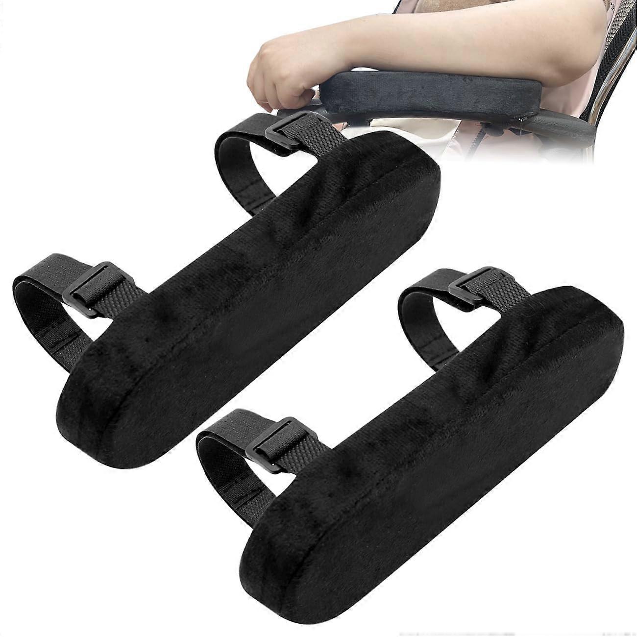 Thick Memory Foam Armrest Pads, 2PCS Ergonomic Covers for Elbow Support Pain Relief