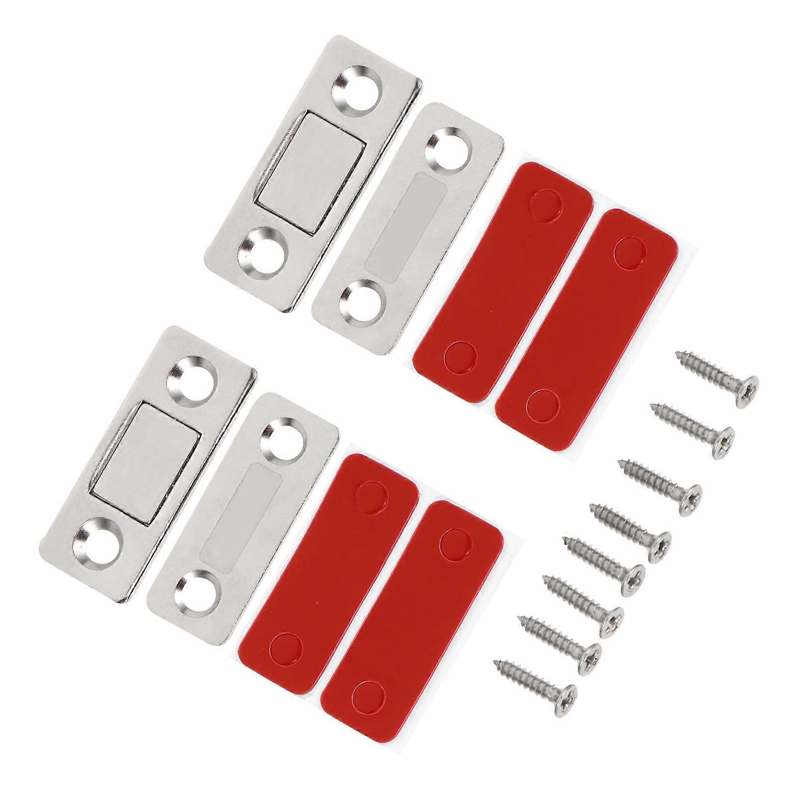 Wardrobe Magnetic Door Catch Practical Style Mute Function Closets Door Buckle 2Pack