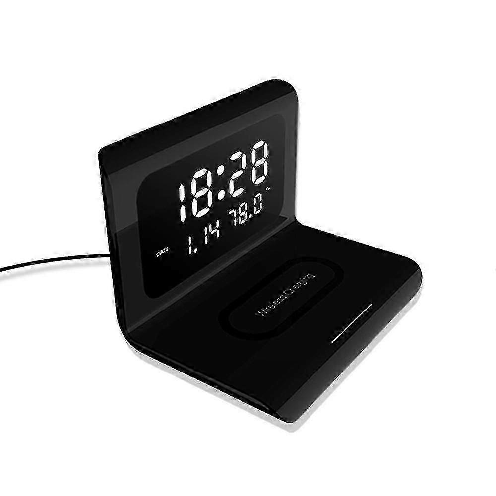10w Wireless Charger Pad Led Display Alarm Clock