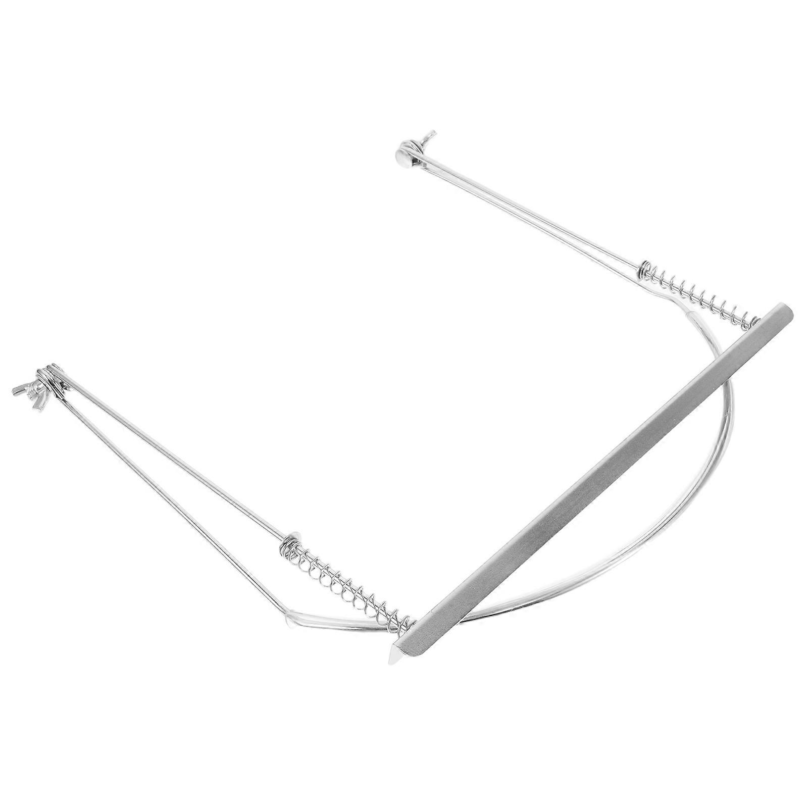 Convenient Harmonica Clips Adjustable Neck-Hanging Stand For Practice And Performance Metal 24-Hole Rack 1Set