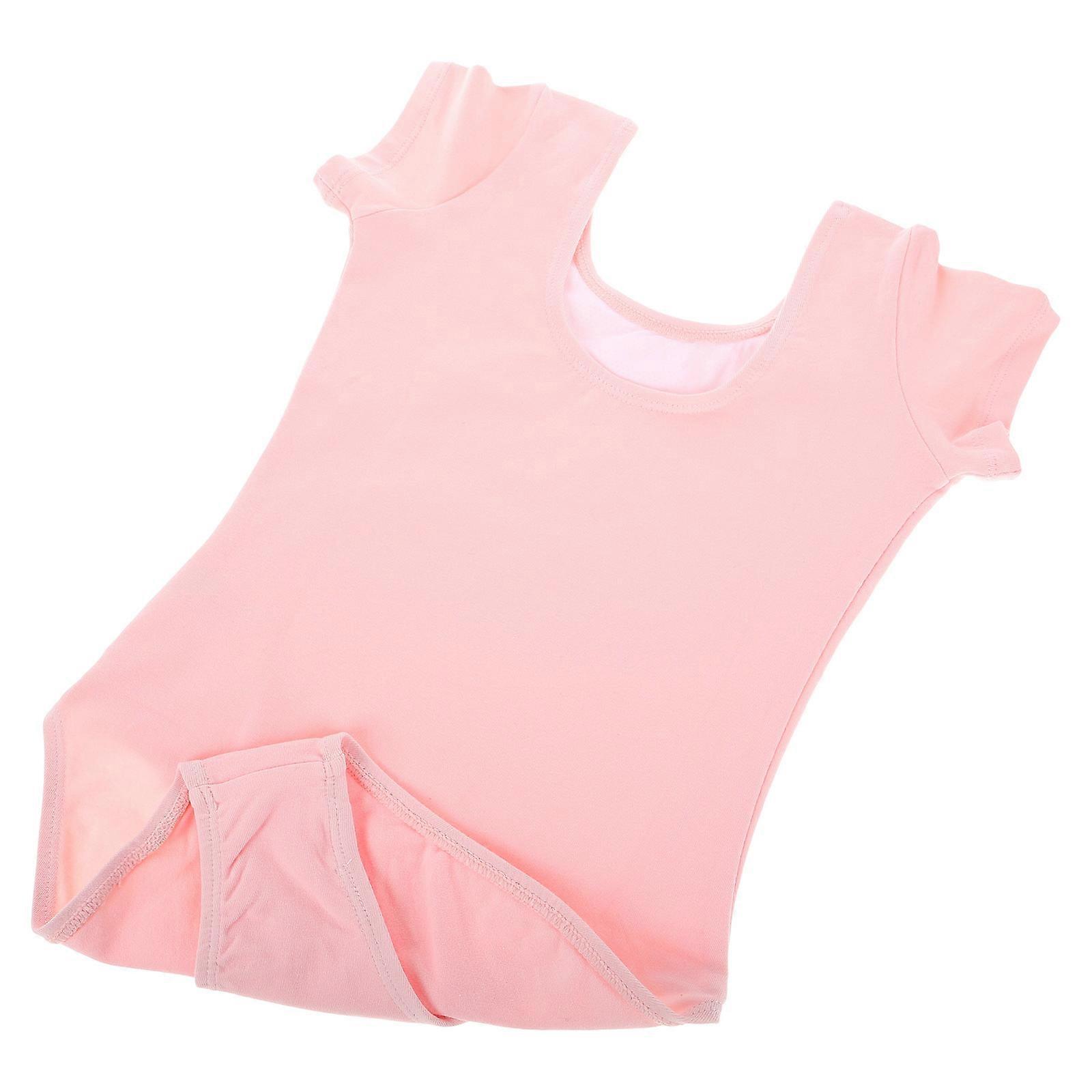 Dance Clothes for Girls Ballet Leotard for Girls Dance Practice and Performance Pink Size 120cm Professional Design 1Pack