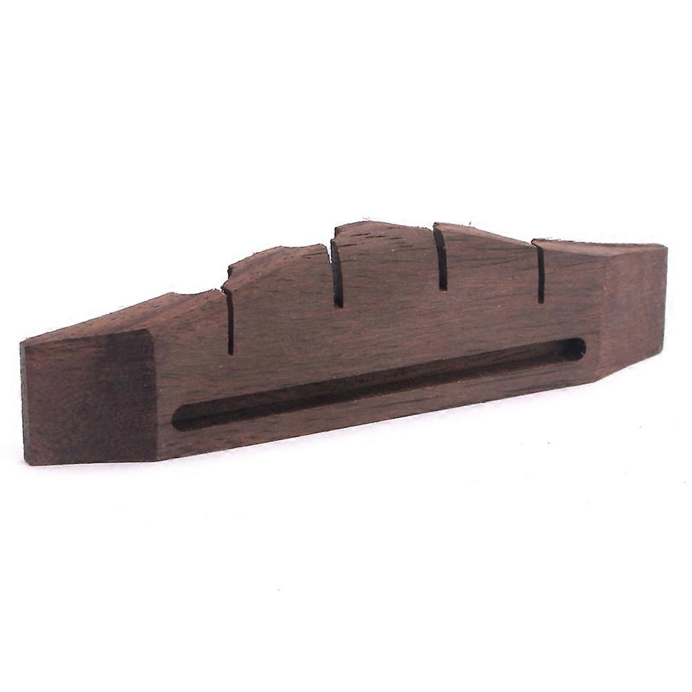 Guitar Parts Rosewood Bridge Rectangular Shape for Classical Guitar Use Brown Color Replacement Part 1Pack