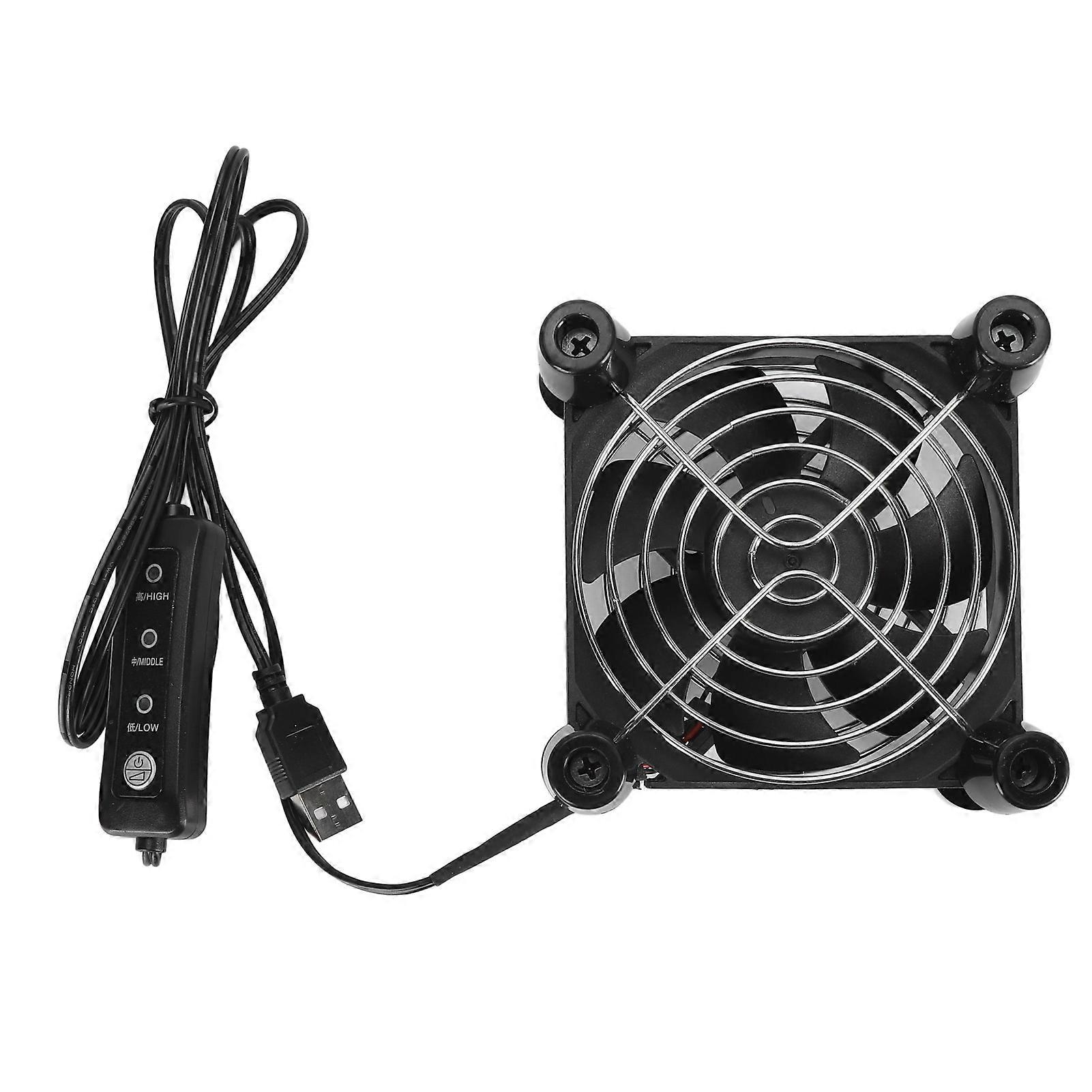 90mm PC Case Fan Professional 5V 2800RPM Efficient Low Noise 3 Levels Adjustment USB Case Fan for Computer Game Console 