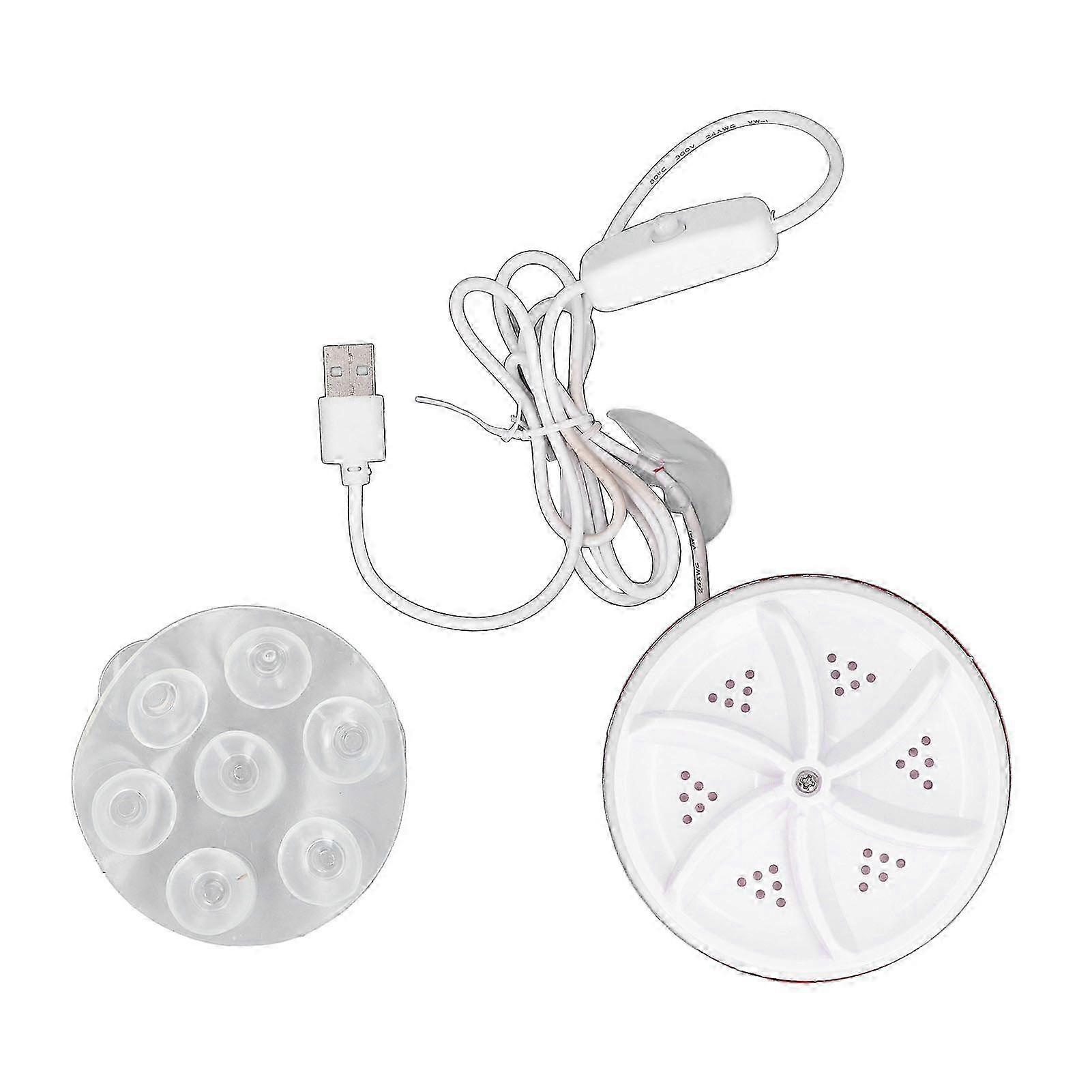 Portable Washing for Sink USB Powered Mini Turbine Washing Machine Turbo Washer with Suction Cups hwy