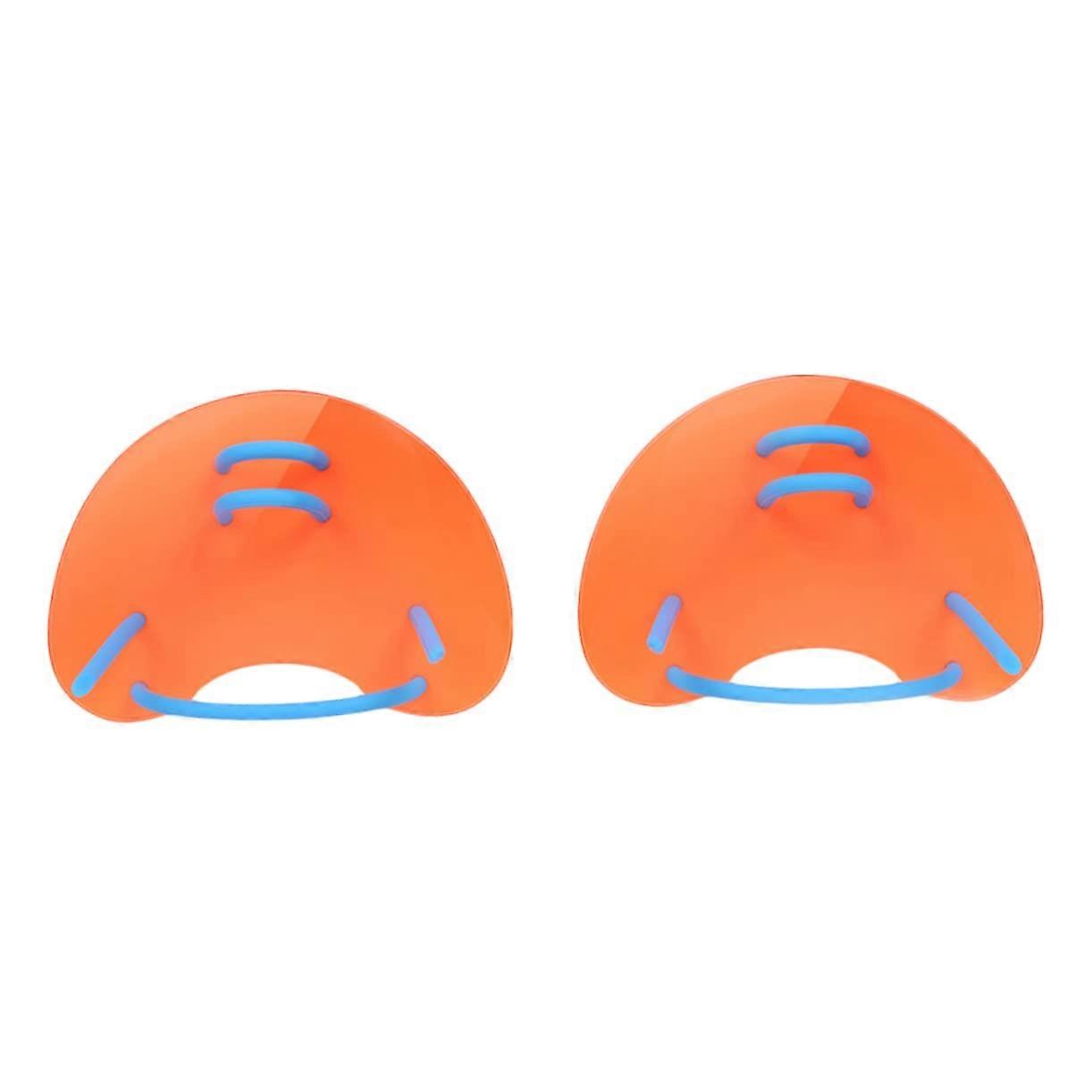 Swimming Paddle Hand Paddle for Swimming Equipment Black Orange