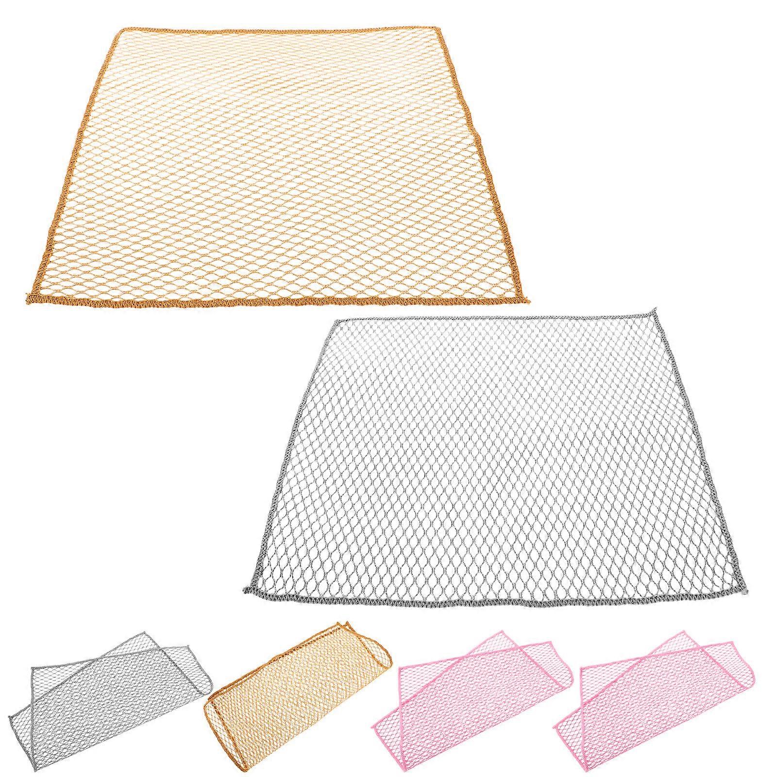 Kitchen Scrubbers Dish Mesh Non Scratch Towels Versatile Use And 6Pcs