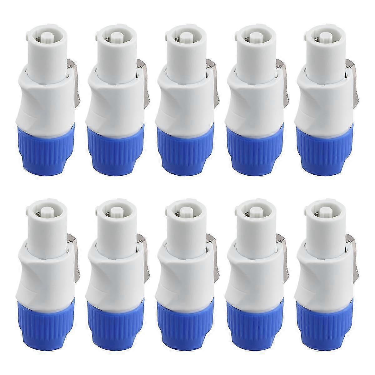 10Pcs 3 PIN Male Powercon Connector Signal Input Jack for Beam Light Stage