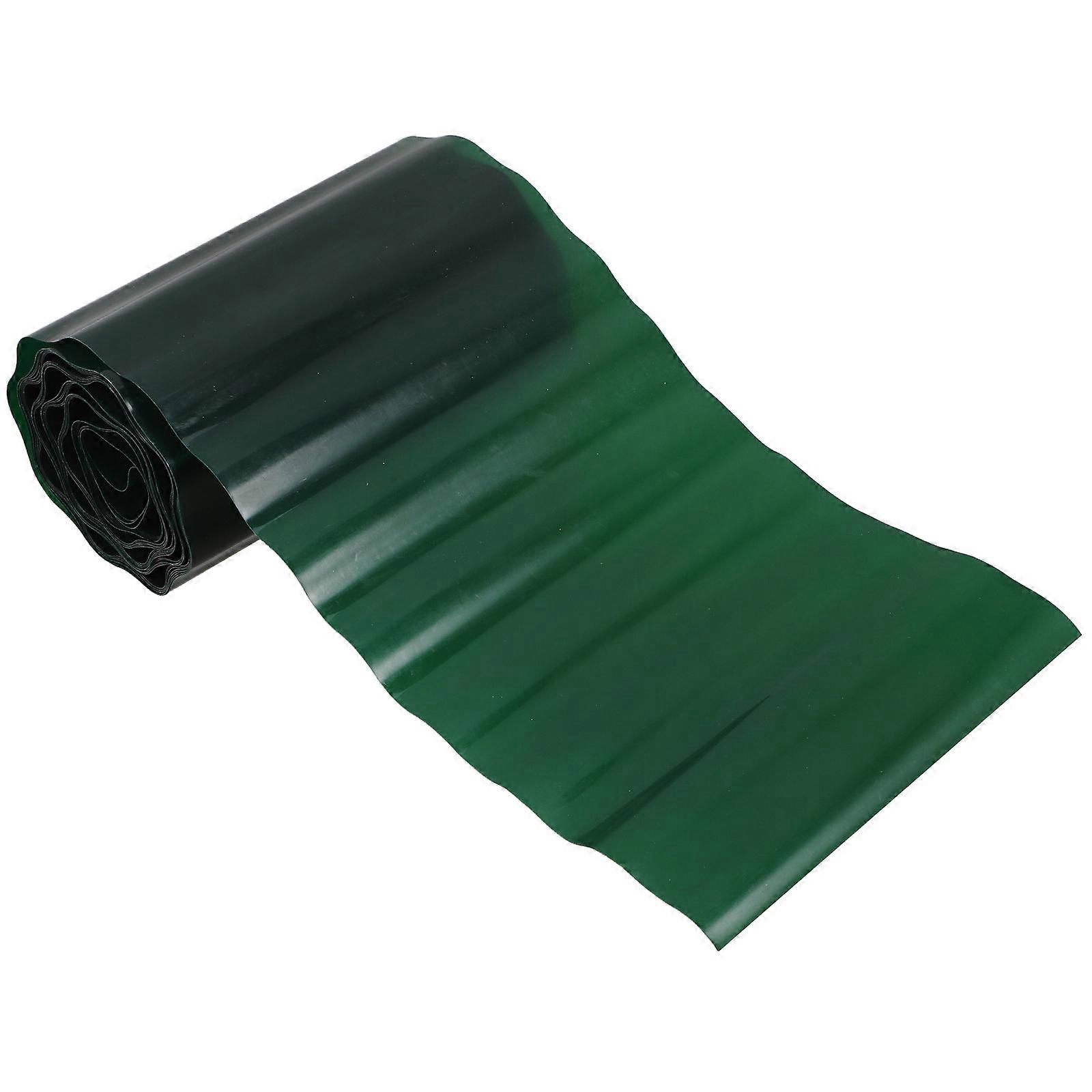 Garden Border Edging Fence Wave Shaped Classic Style Green 900.00X25.00X0.10Cm Protection 1 Roll