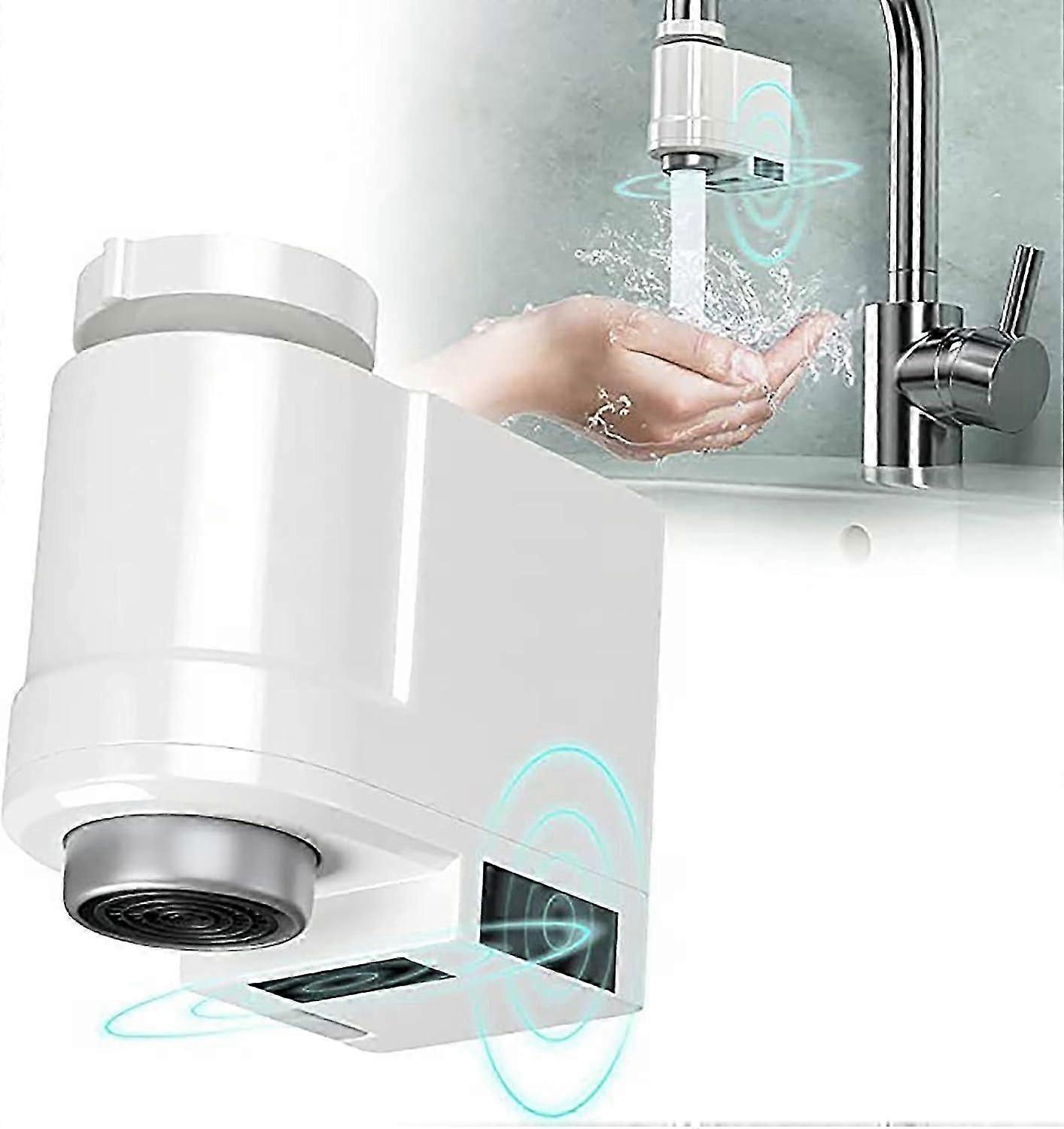 Touchless Bathroom Faucet Adapter, Water-saving, Easy Installation, Sensor Water Management, Anti-Overflow Protection, Universal Sink Adapter for