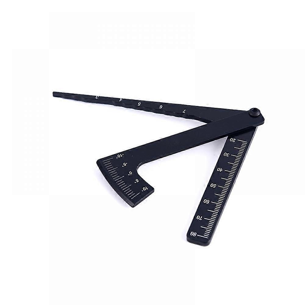 Adjustable Ruler Compatible with RC Car Height and Rim Camber 15 Degrees, Compatible with 1/8 1/10 Models Hobby Tools CNC (Style C Black)