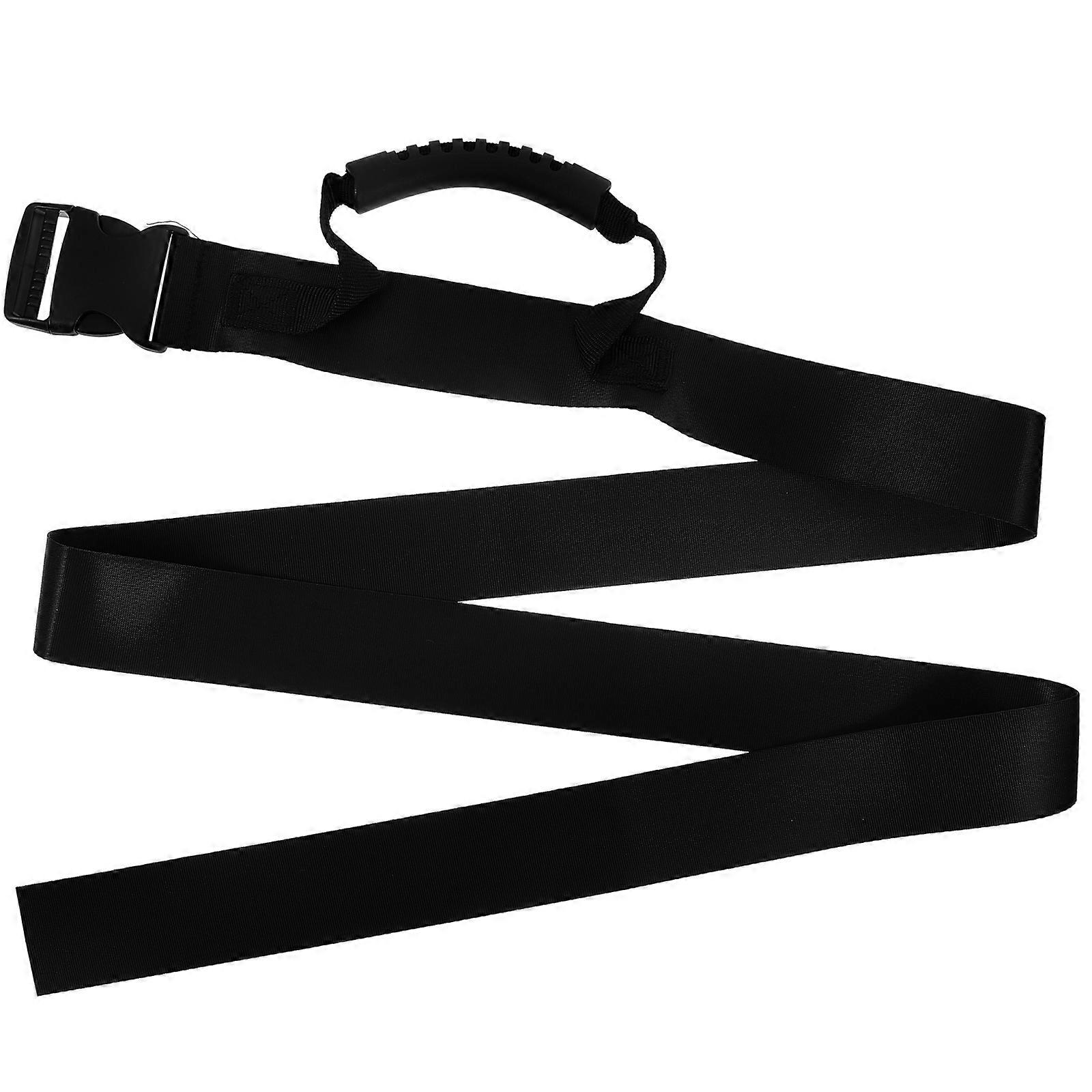 Object Moving Strap Handle Moving Belt For Luggage Transportation Black 194.00X6.00X1.50CM Carrying 1Pack