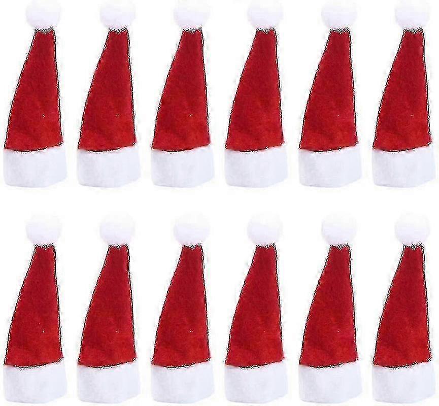 150 Pcs Mini Santa Hat Lollipop Topper, Red, 7x4 Cm