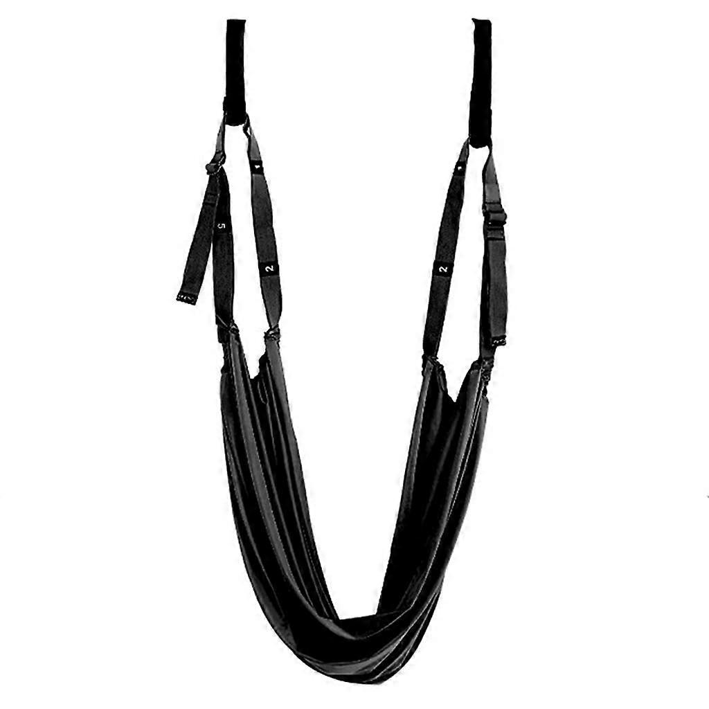 Aerial Rope Stretching Leg Splits Band for Handstand Training | Adjustable Black Flexibility Device for Gymnastics and Yoga