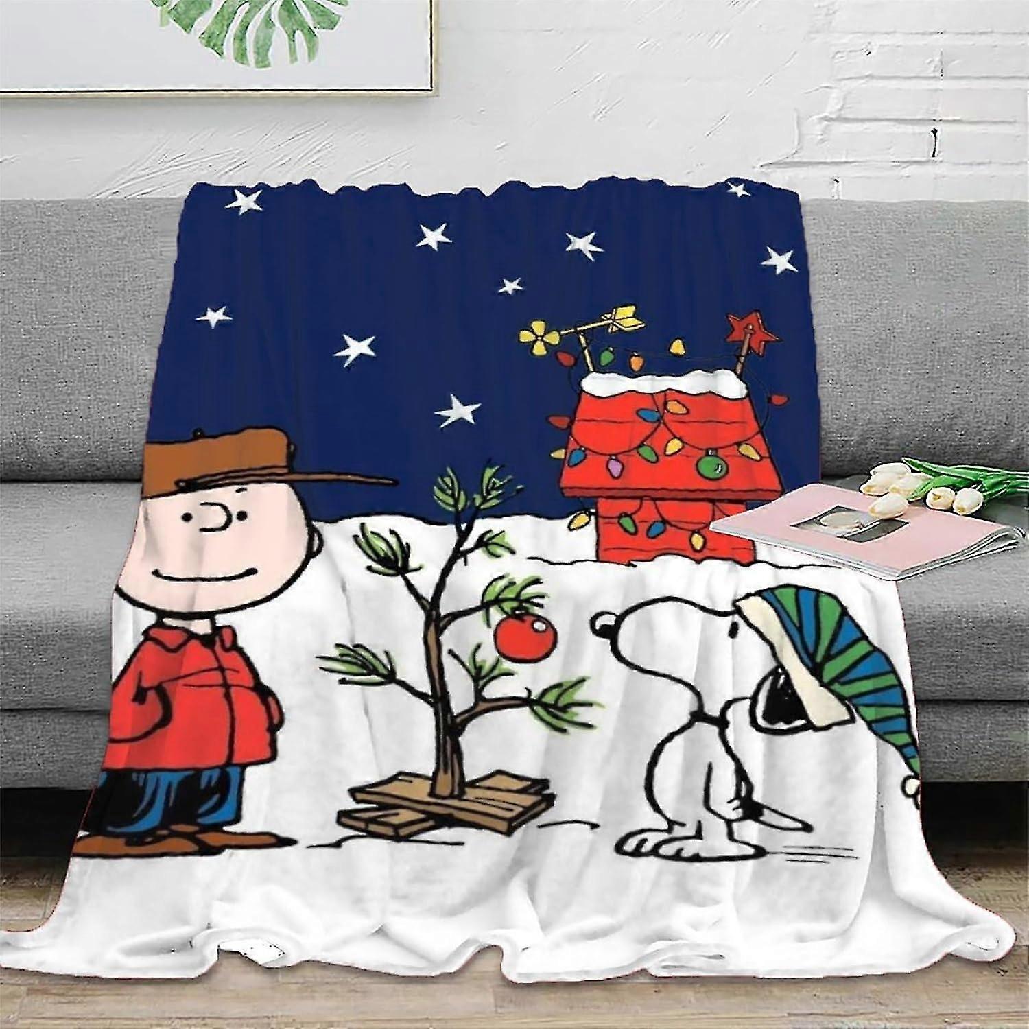 3D Snoopy Theme Polarowy flanelowy koc do rzucania na jesień i zimę Miękki puszysty gruby pluszowy koc z mikrofibry na kanapę do łóżka