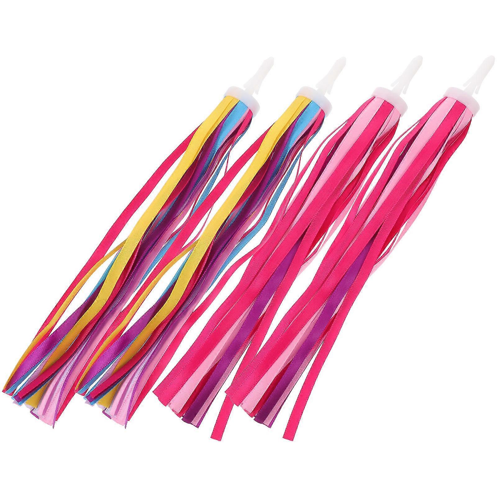 Bike Handle Streamers Tassel Resin Material Bright And Glossy Design 2Pairs