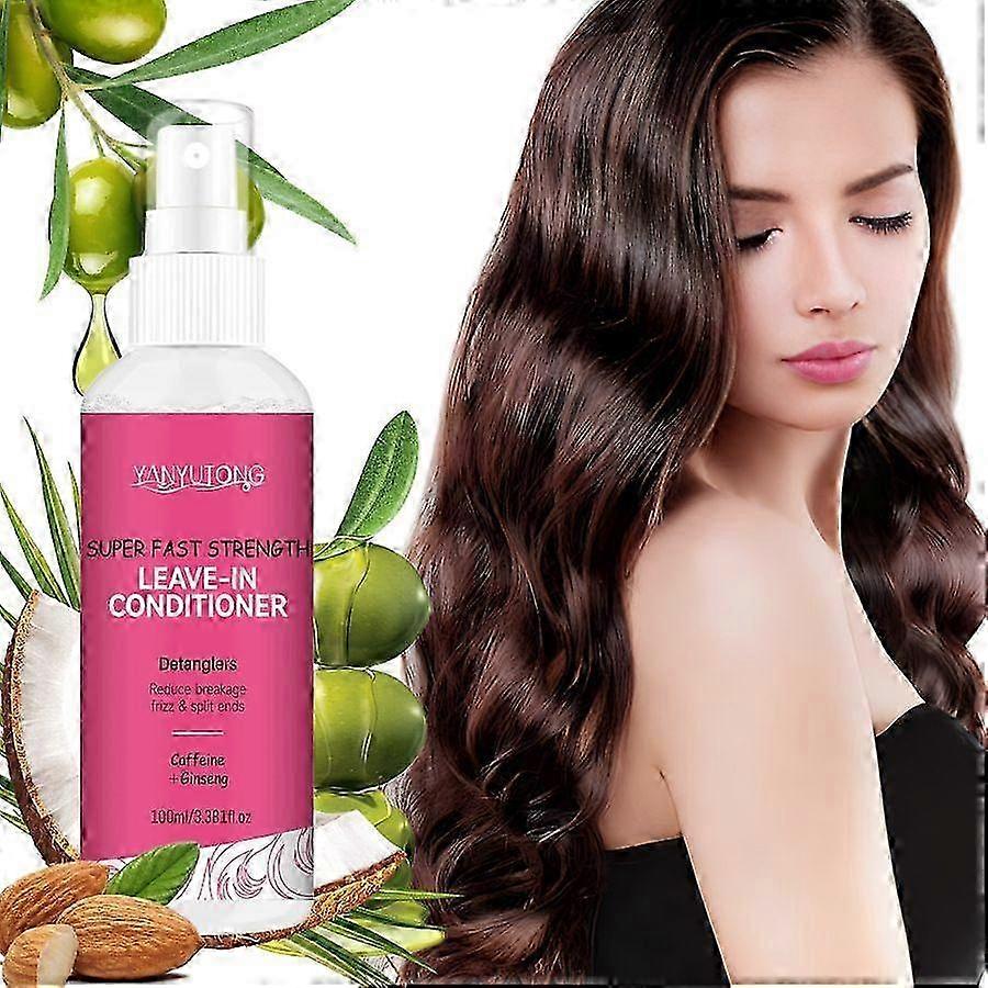 Leave-In Conditioner Spray & Detangler, Grow Long Biotin - Anti-Frizz Deep Conditioner For Split End