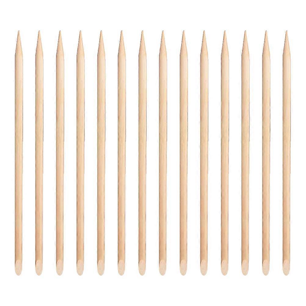 Nail Push Stick Cuticle Pusher Remover Manicure Sticks Nails DIY Nails Pointed End Flat End 7.5X0.5X0.5CM Manicure 100Pcs