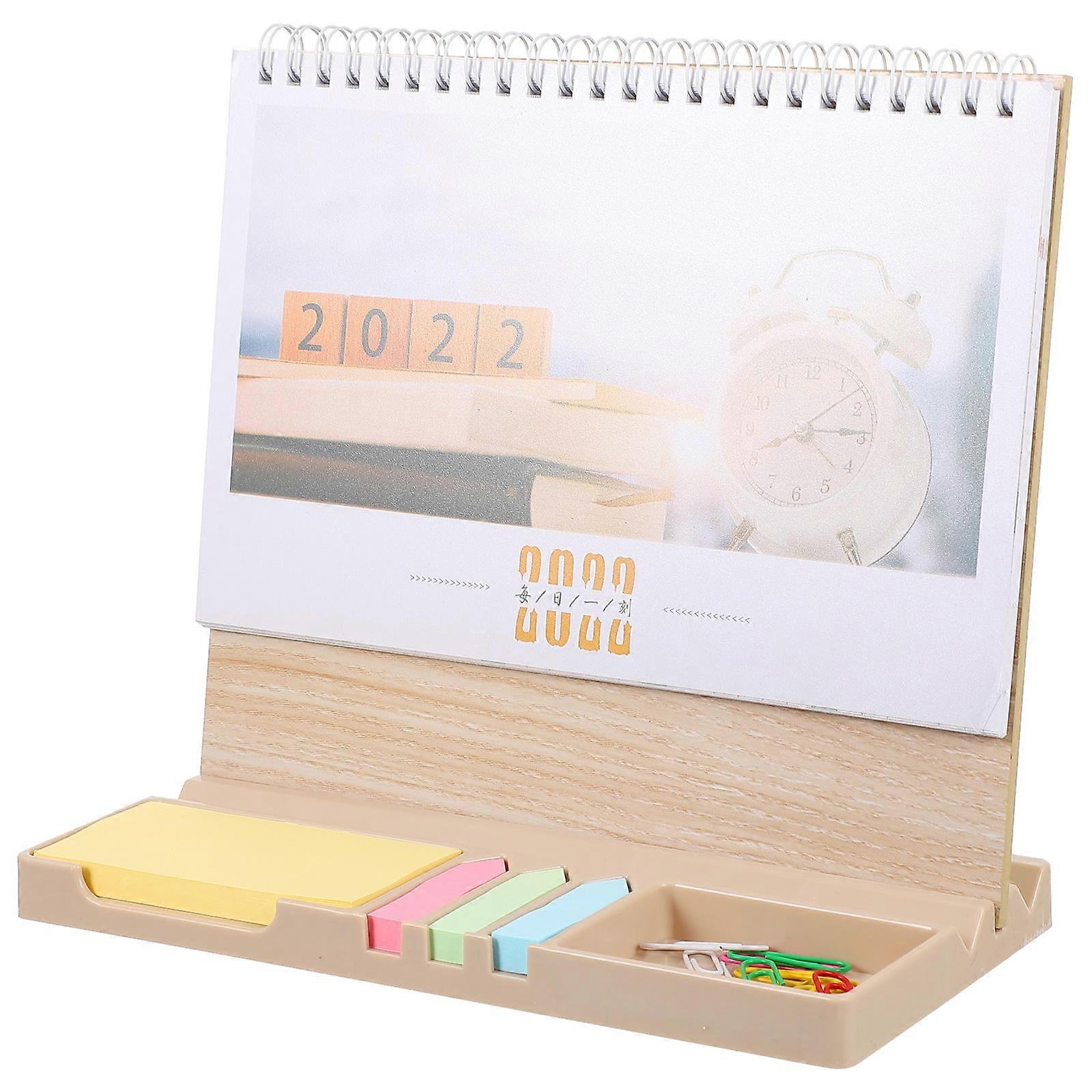 Home Ornament Desktop Calendar Note-taking Adults Rectangular 8.5×7.9×4.1in 1Set
