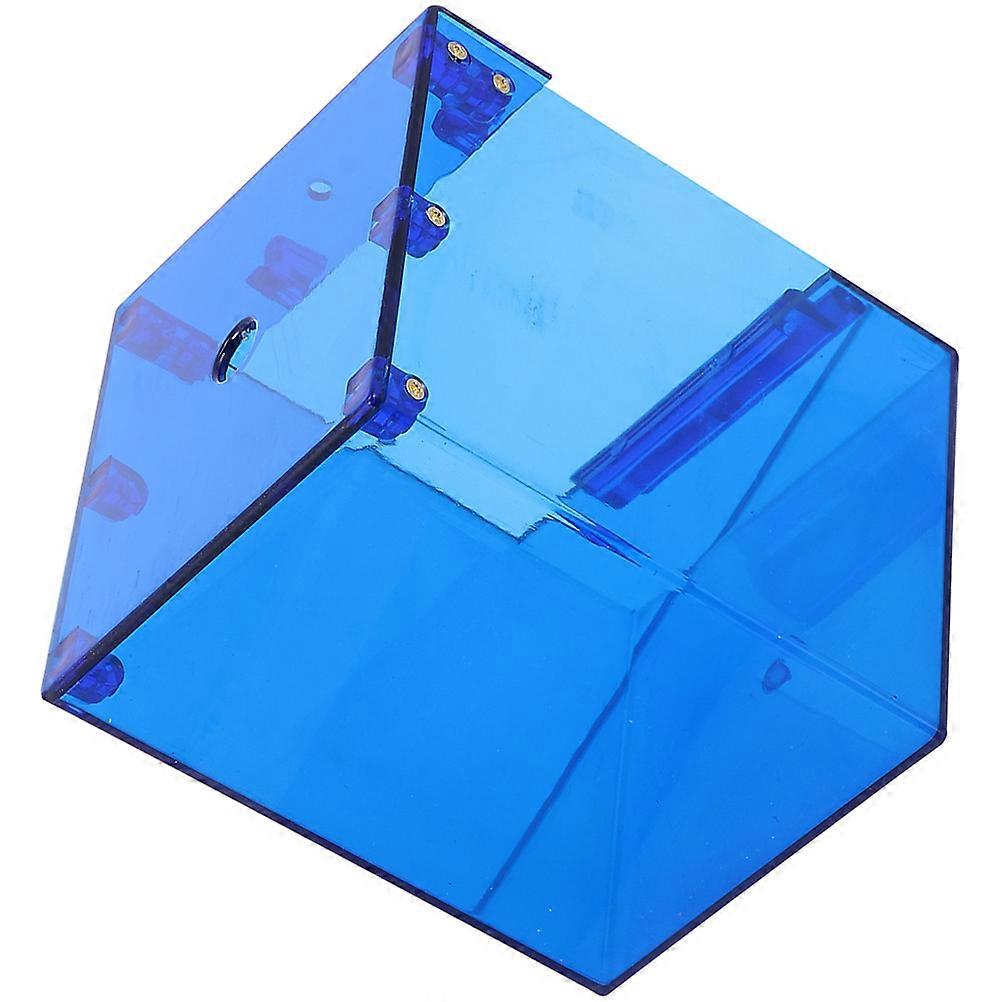 Parrot Bathing Box Suspending Parrot Shower Container Blue 13x16.5cm Leak-Proof Easy Installation 1 Set