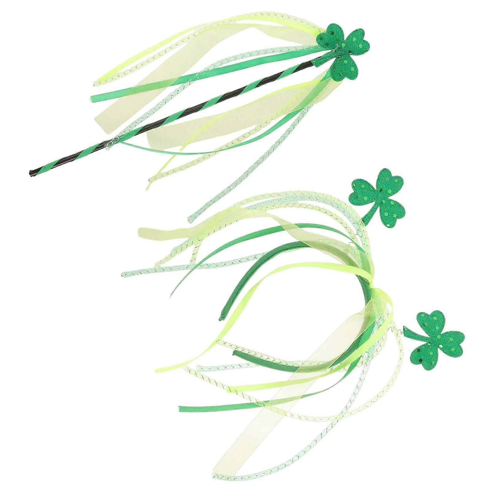 It seems like you're referring to **St. Patrick’s Day party accessories**, specifically a **headband and fairy wand set** designed for adults. These