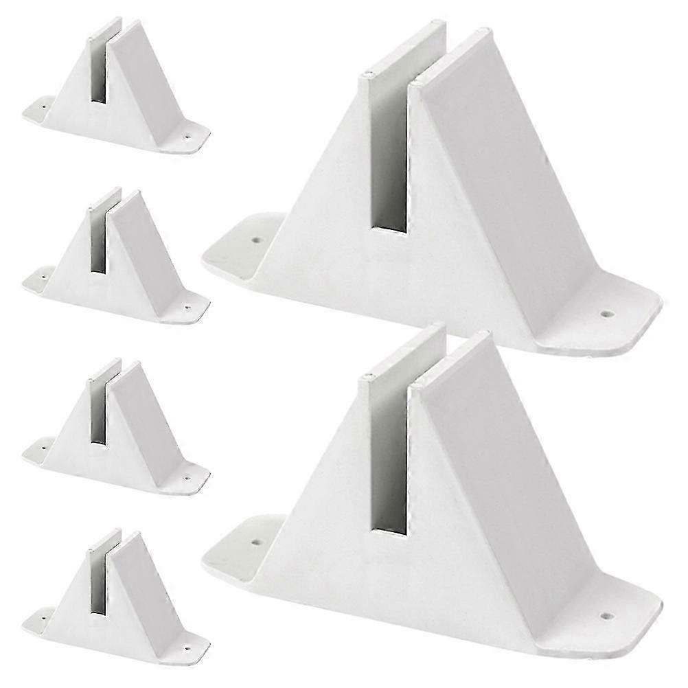 Garden Fence Border Post Base Triangle Shape Plastic Antitip Support 6Pcs.